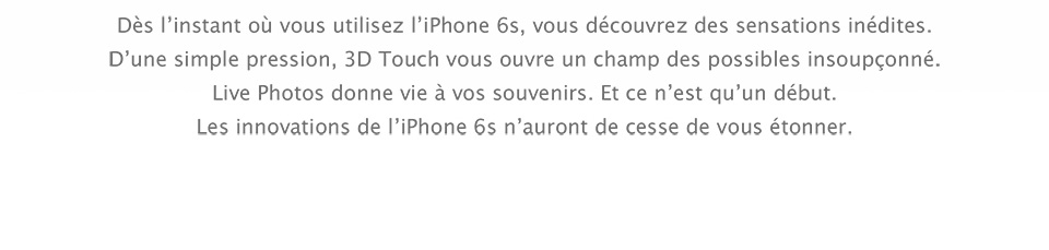 Acheter l'iPhone 6s